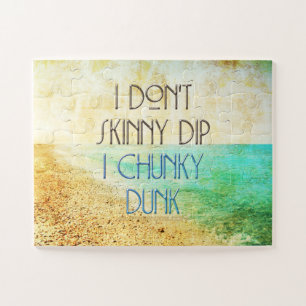 SlipperyJoe's artistic Skinny Dip gay pride gifts Jigsaw Puzzle