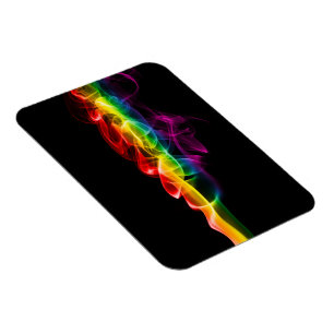 SlipperyJoe's artistic smoke gay pride gifts LGBTQ Magnet