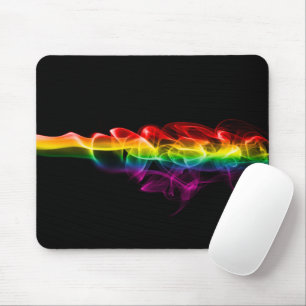 SlipperyJoe's artistic smoke gay pride gifts LGBTQ Mouse Mat