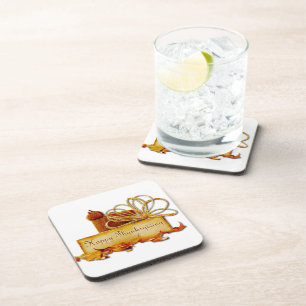 SlipperyJoe's artistic Thanksgiving acorns gay pri Coaster