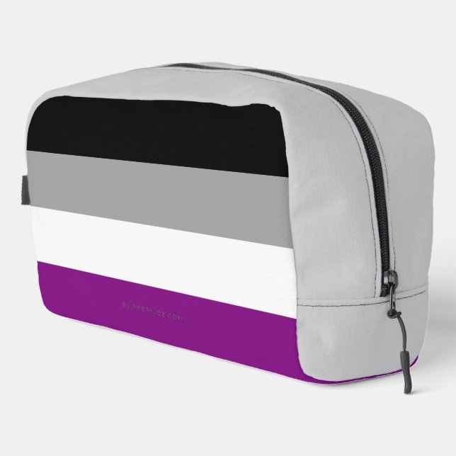 SlipperyJoe's asexual pride flag emphasising inclu Dopp Kit (Right Corner)