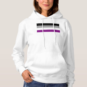 SlipperyJoe's asexual pride flag emphasising inclu Hoodie