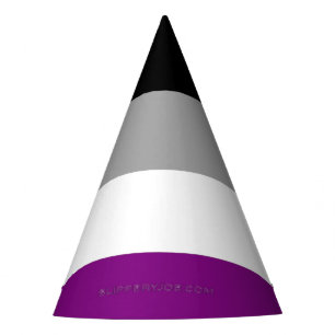 SlipperyJoe's asexual pride flag emphasising inclu Party Hat