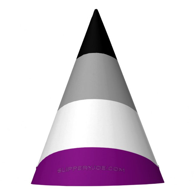 SlipperyJoe's asexual pride flag emphasising inclu Party Hat (Front)