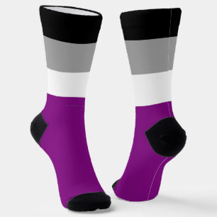 SlipperyJoe's asexual pride flag emphasising inclu Socks
