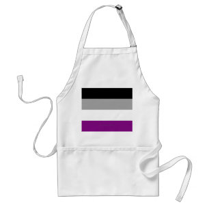 SlipperyJoe's asexual pride flag emphasising inclu Standard Apron