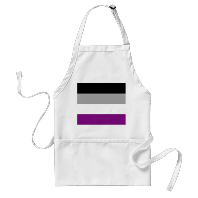 SlipperyJoe's asexual pride flag emphasising inclu Standard Apron (Front)