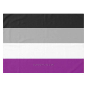 SlipperyJoe's asexual pride flag emphasising inclu Tablecloth