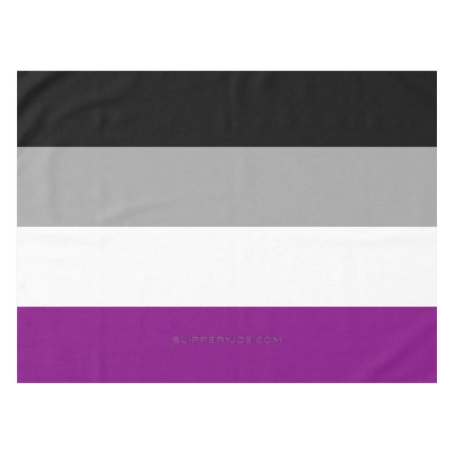 SlipperyJoe's asexual pride flag emphasising inclu Tablecloth (Front (Horizontal))