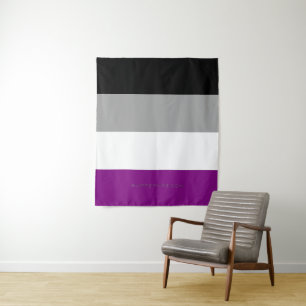 SlipperyJoe's asexual pride flag emphasising inclu Tapestry
