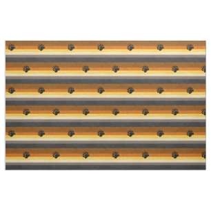 SlipperyJoe's Bear Pride flag wooden floor texture Fabric
