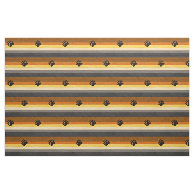 SlipperyJoe's Bear Pride flag wooden floor texture Fabric (Yard)