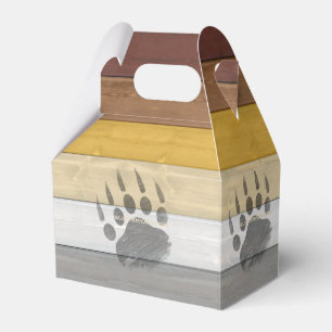 SlipperyJoe's Bear Pride flag wooden floor texture Favour Box