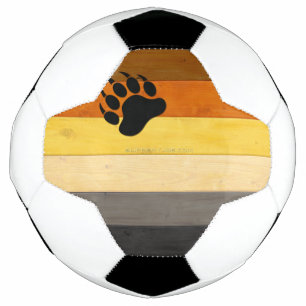 SlipperyJoe's Bear Pride flag wooden floor texture Football