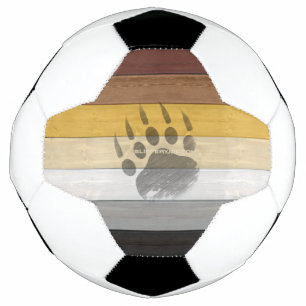 SlipperyJoe's Bear Pride flag wooden floor texture Football
