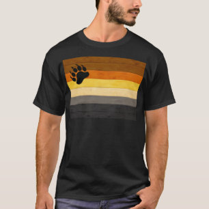 SlipperyJoe's Bear Pride flag wooden floor texture T-Shirt