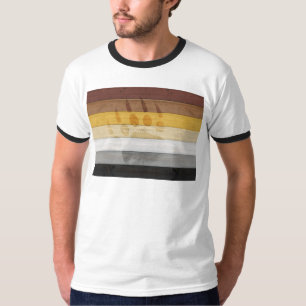 SlipperyJoe's Bear Pride flag wooden floor texture T-Shirt