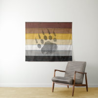 SlipperyJoe's Bear Pride flag wooden floor texture