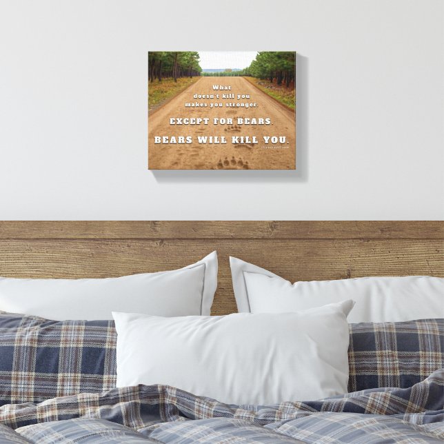 SlipperyJoe's bears will kill you paw prints press (Insitu(Bedroom))