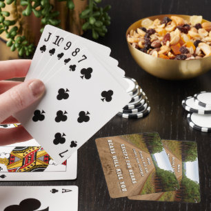 SlipperyJoe's bears will kill you paw prints press Playing Cards
