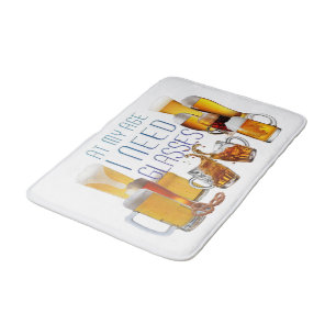 SlipperyJoe's beer glasses pilsner glasses steins Bath Mat