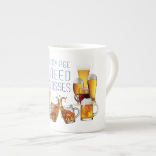 SlipperyJoe's beer glasses pilsner glasses steins Bone China Mug
