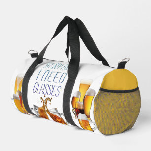 SlipperyJoe's beer glasses pilsner glasses steins  Duffle Bag