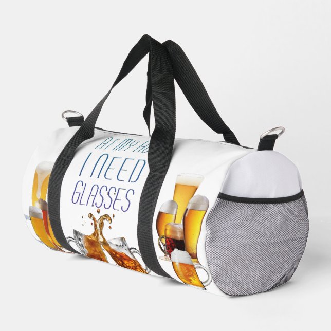 SlipperyJoe's beer glasses pilsner glasses steins  Duffle Bag (Right Corner)