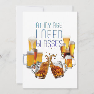 SlipperyJoe's beer glasses pilsner glasses steins  Holiday Card