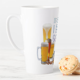 SlipperyJoe's beer glasses pilsner glasses steins Latte Mug