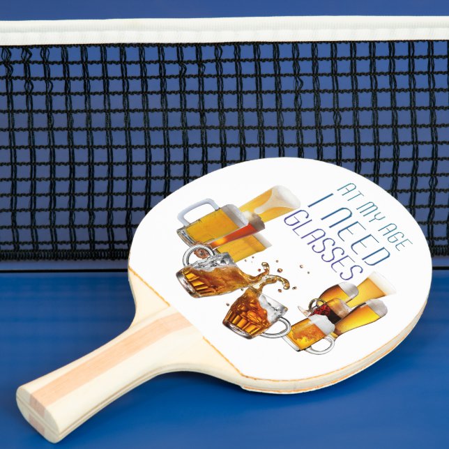 SlipperyJoe's beer glasses pilsner glasses steins  Ping Pong Paddle (Insitu)