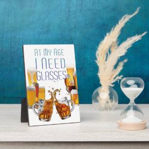 SlipperyJoe's beer glasses pilsner glasses steins Plaque