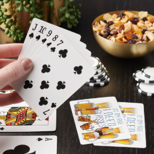 SlipperyJoe's beer glasses pilsner glasses steins Playing Cards