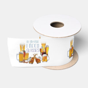 SlipperyJoe's beer glasses pilsner glasses steins Satin Ribbon