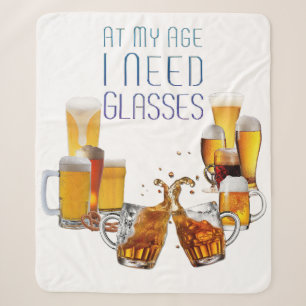 SlipperyJoe's beer glasses pilsner glasses steins Sherpa Blanket