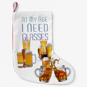 SlipperyJoe's beer glasses pilsner glasses steins Small Christmas Stocking