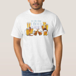 SlipperyJoe's beer glasses pilsner glasses steins  T-Shirt