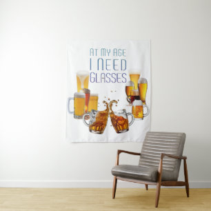 SlipperyJoe's beer glasses pilsner glasses steins  Tapestry