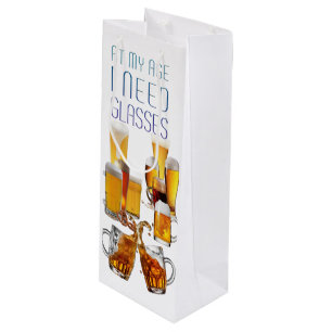 SlipperyJoe's beer glasses pilsner glasses steins Wine Gift Bag