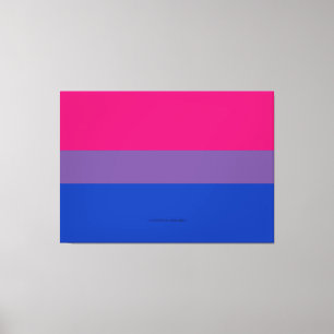 SlipperyJoe's Bisexual Pride Flag colours magenta  Canvas Print
