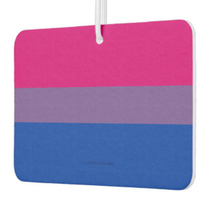 SlipperyJoe's Bisexual Pride Flag colours magenta Car Air Freshener