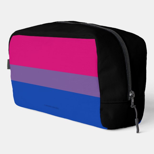 SlipperyJoe's Bisexual Pride Flag colours magenta  Dopp Kit (Right Corner)