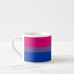 SlipperyJoe's Bisexual Pride Flag colours magenta Espresso Cup