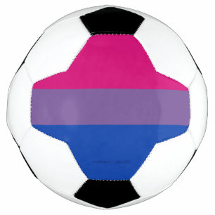 SlipperyJoe's Bisexual Pride Flag colours magenta Football