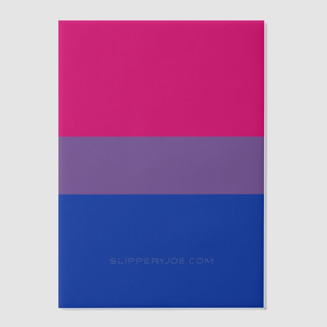 SlipperyJoe's Bisexual Pride Flag colours magenta  Vellum Invitations (Front)