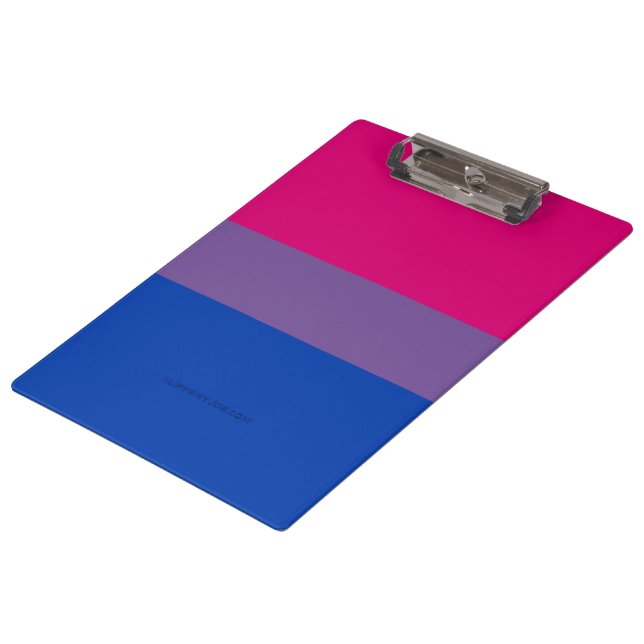 SlipperyJoe's Bisexual Pride Flag lavender-pink bl Clipboard (Angled)