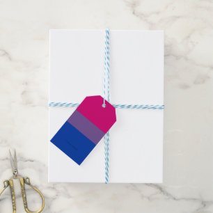 SlipperyJoe's Bisexual Pride Flag lavender-pink bl Gift Tags