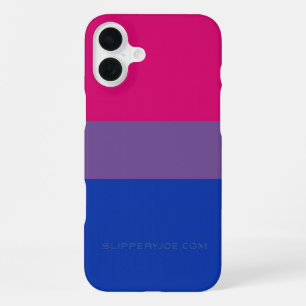 SlipperyJoe's Bisexual Pride Flag lavender-pink bl iPhone 16 Plus Case