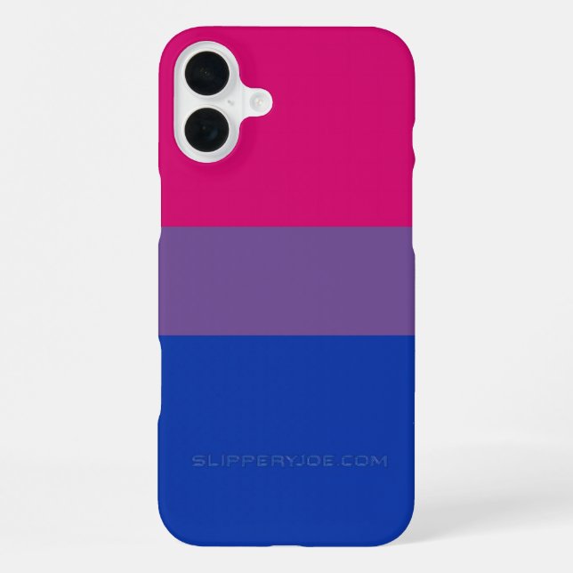 SlipperyJoe's Bisexual Pride Flag lavender-pink bl iPhone Case (Back)