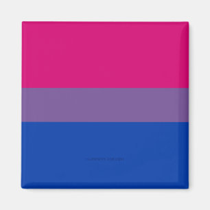 SlipperyJoe's Bisexual Pride Flag lavender-pink bl Magnet